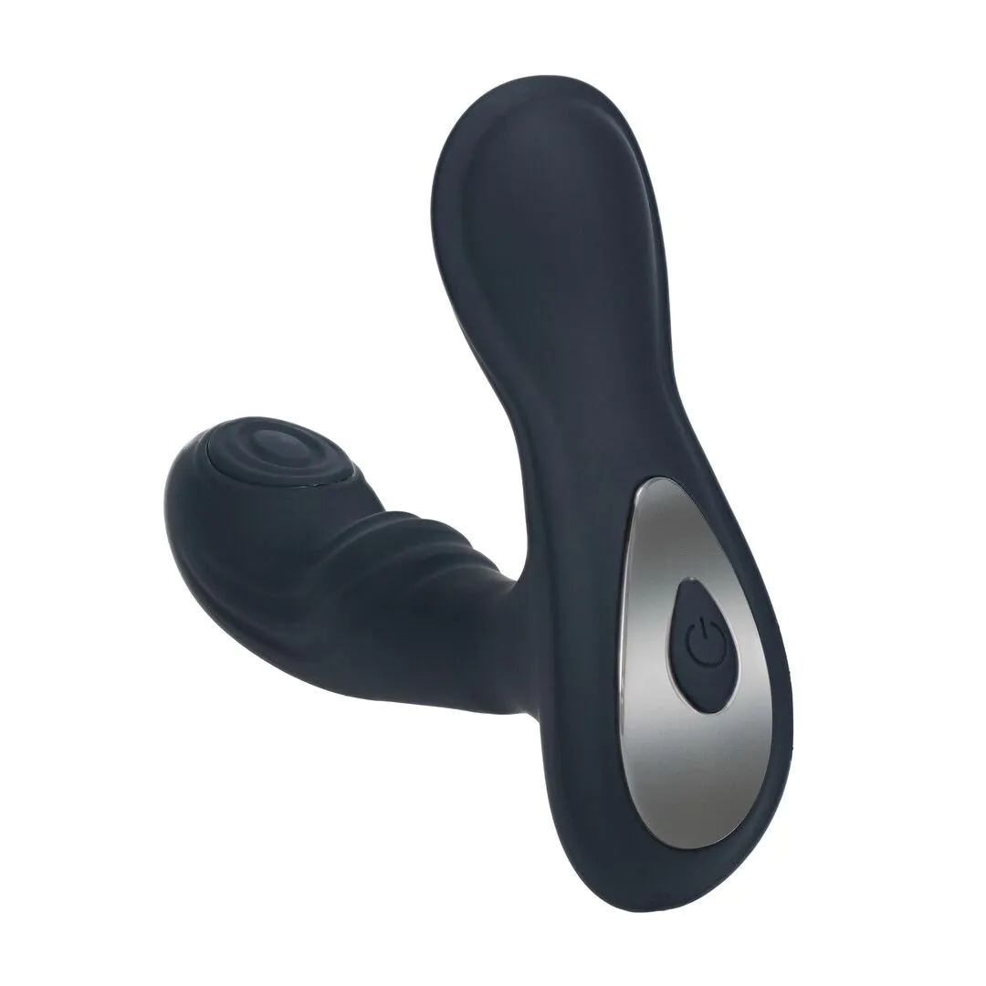 Shots LEVELZ Vibrating Tapping Silicone Prostate & Ball Stimulator - Black