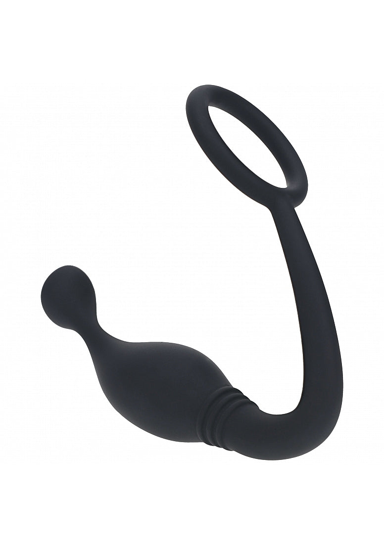 Shots Levelz Silicone Cock Ring with Prostate Stimulator Small