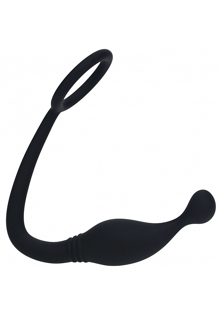 Shots Levelz Silicone Cock Ring with Prostate Stimulator Small