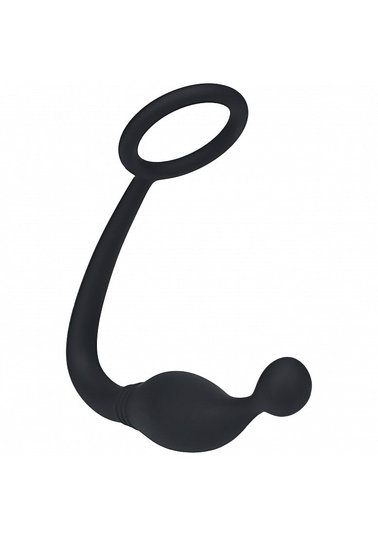 Shots Levelz Silicone Cock Ring with Prostate Stimulator Small