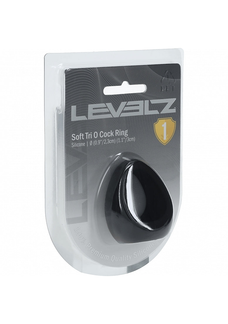 Shots Levelz Soft Tri O Silicone Cock Ring