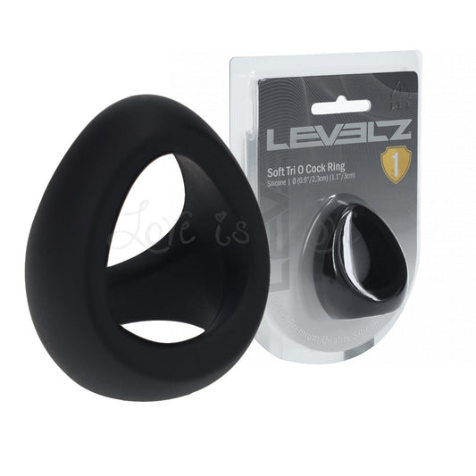 Shots Levelz Soft Tri O Silicone Cock Ring