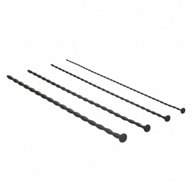 Shots Ouch Silicone Spiral Screw Plug Set Beginner or Advanced Urethral Sounding