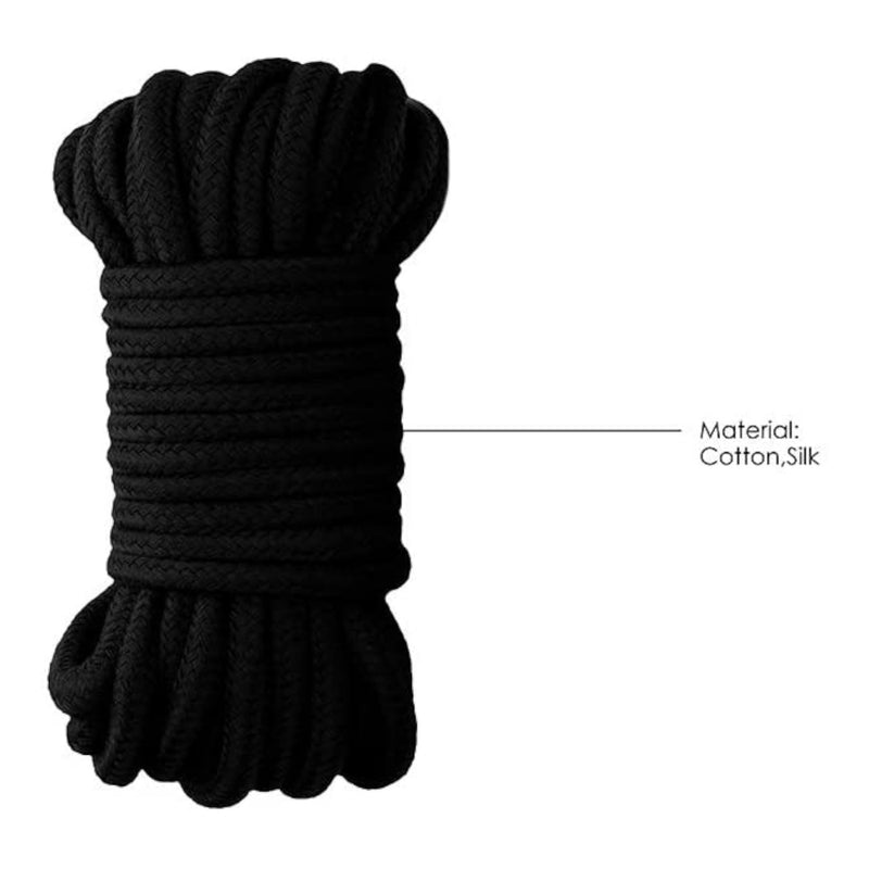 Shots Ouch! Thick Bondage Rope 10M Black (Box Condition*)