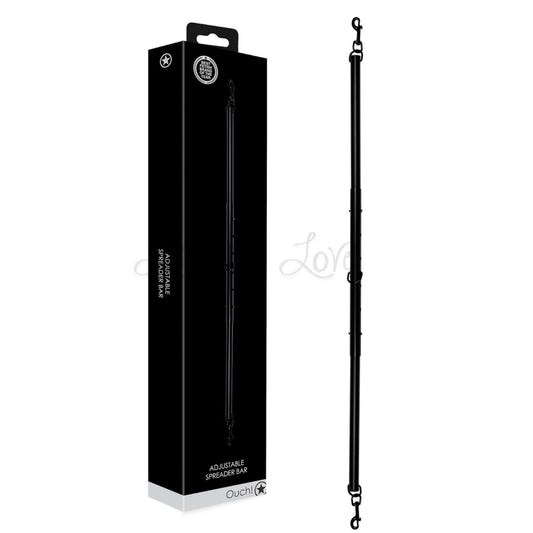 Shots Ouch! Adjustable Spreader Bar Black