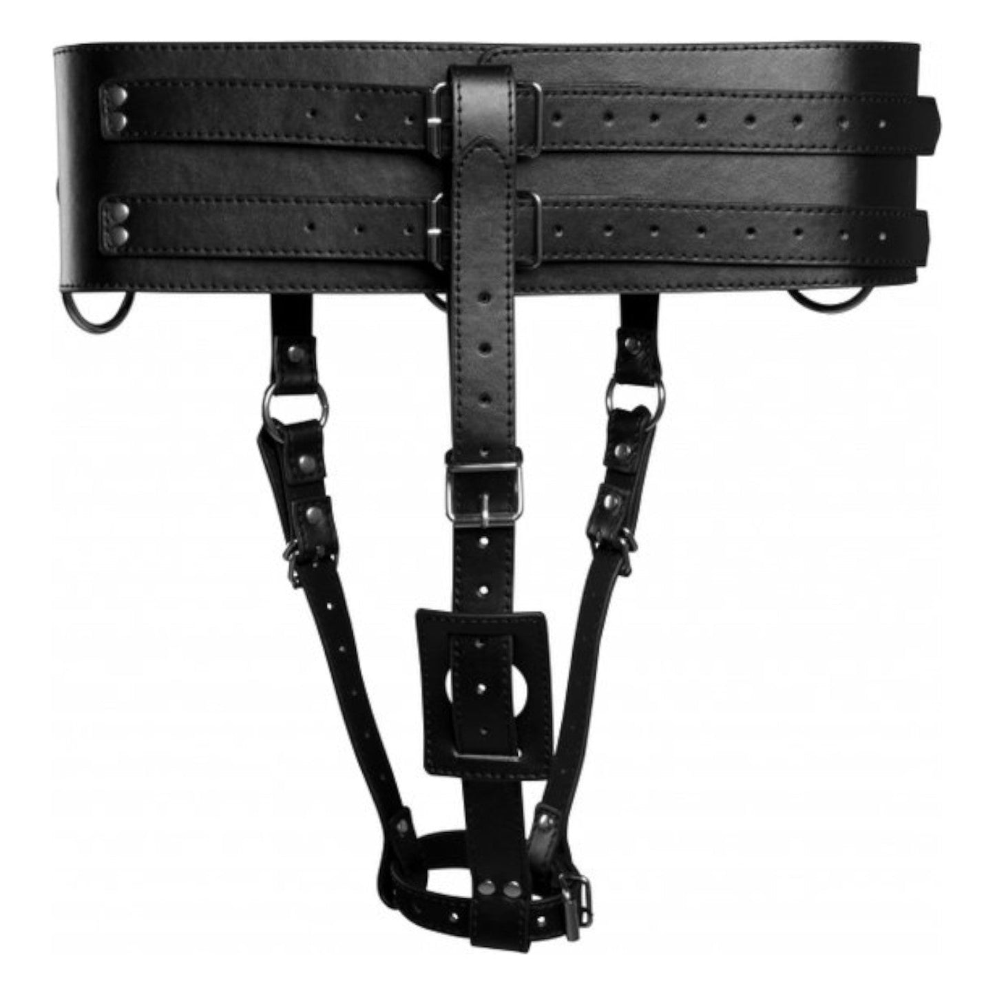 Shots Ouch! Xtreme Belt with Vibrator Holder Black OS