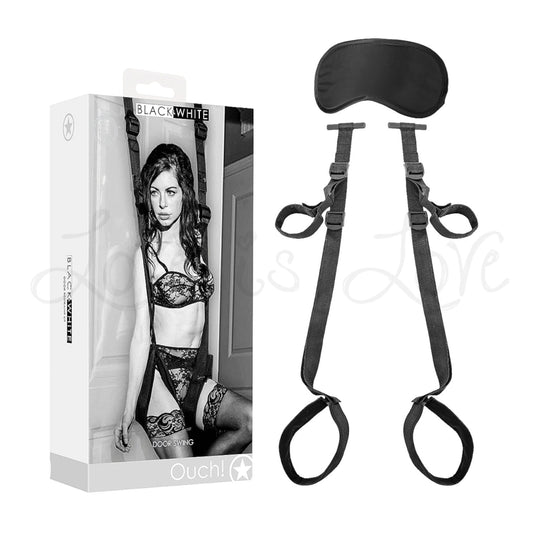 Shots Ouch! Black & White Door Swing Black