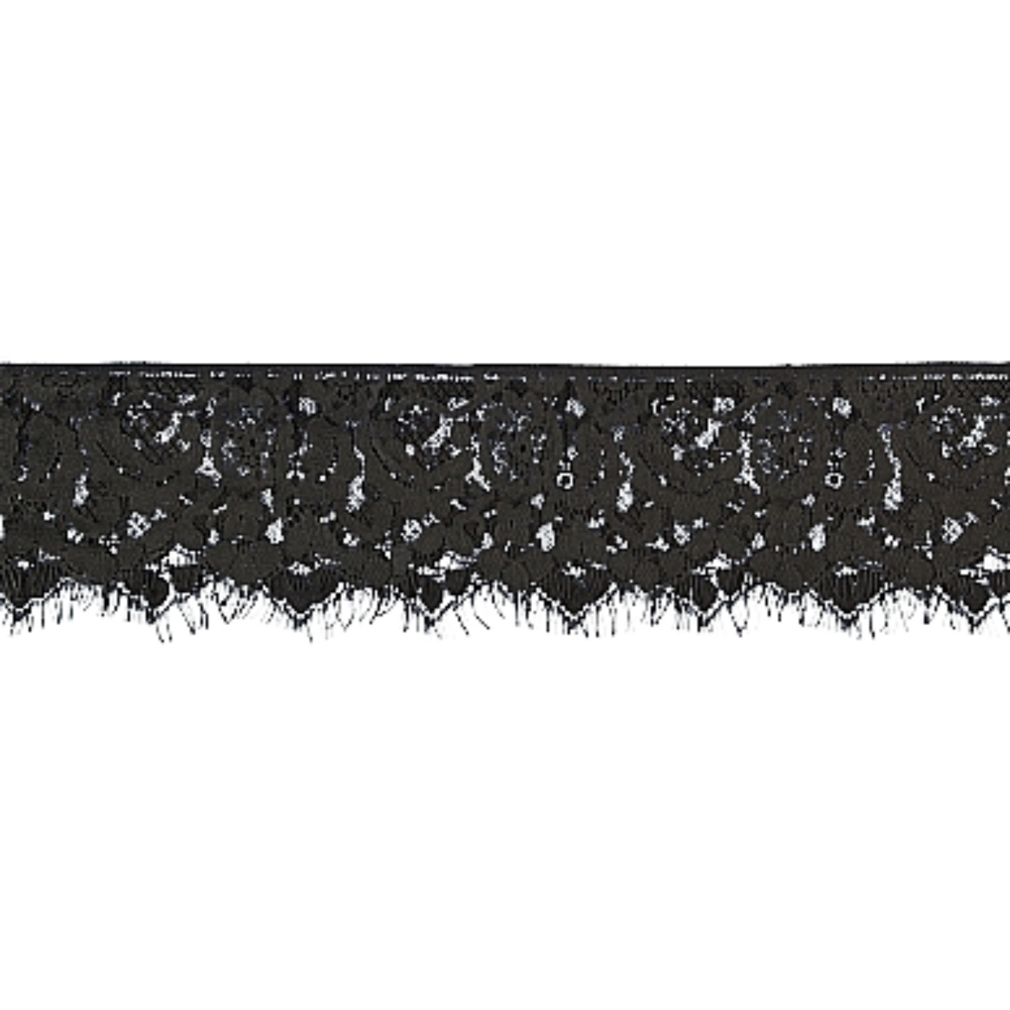 Shots Ouch! Black & White Lace Mask with Elastic Strap