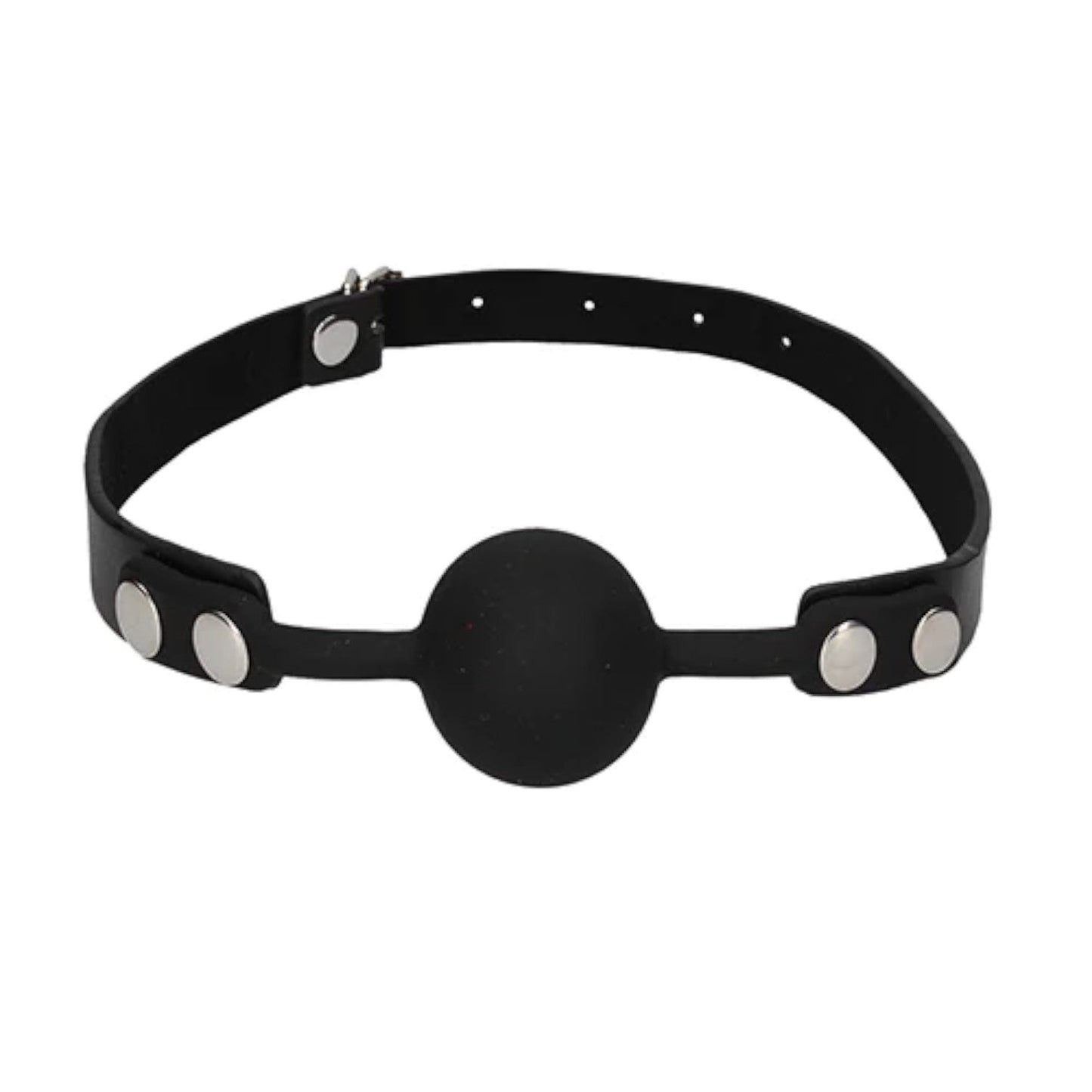 Shots Ouch! Black & White Silicone Ball Gag Black