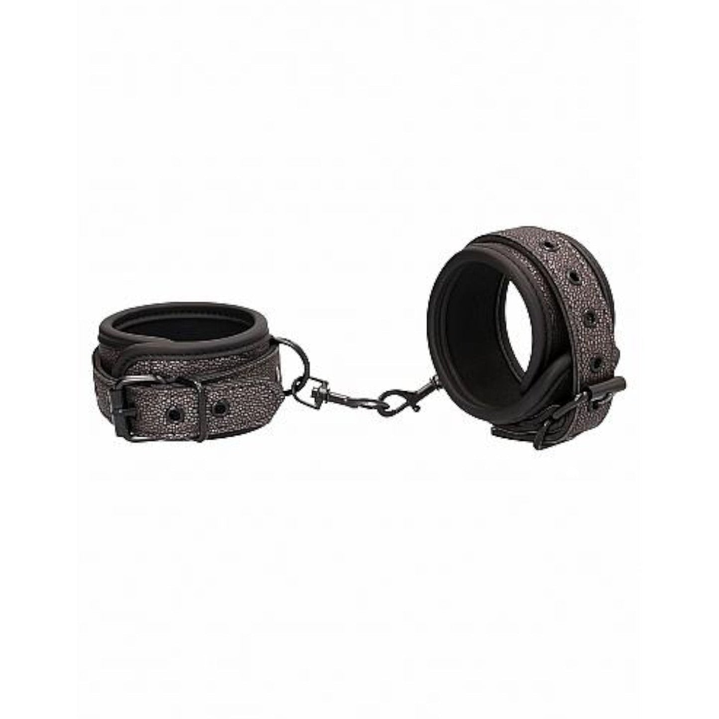 Shots Ouch! Elegant Wrist Cuffs Titanium Grey (Premium Version)