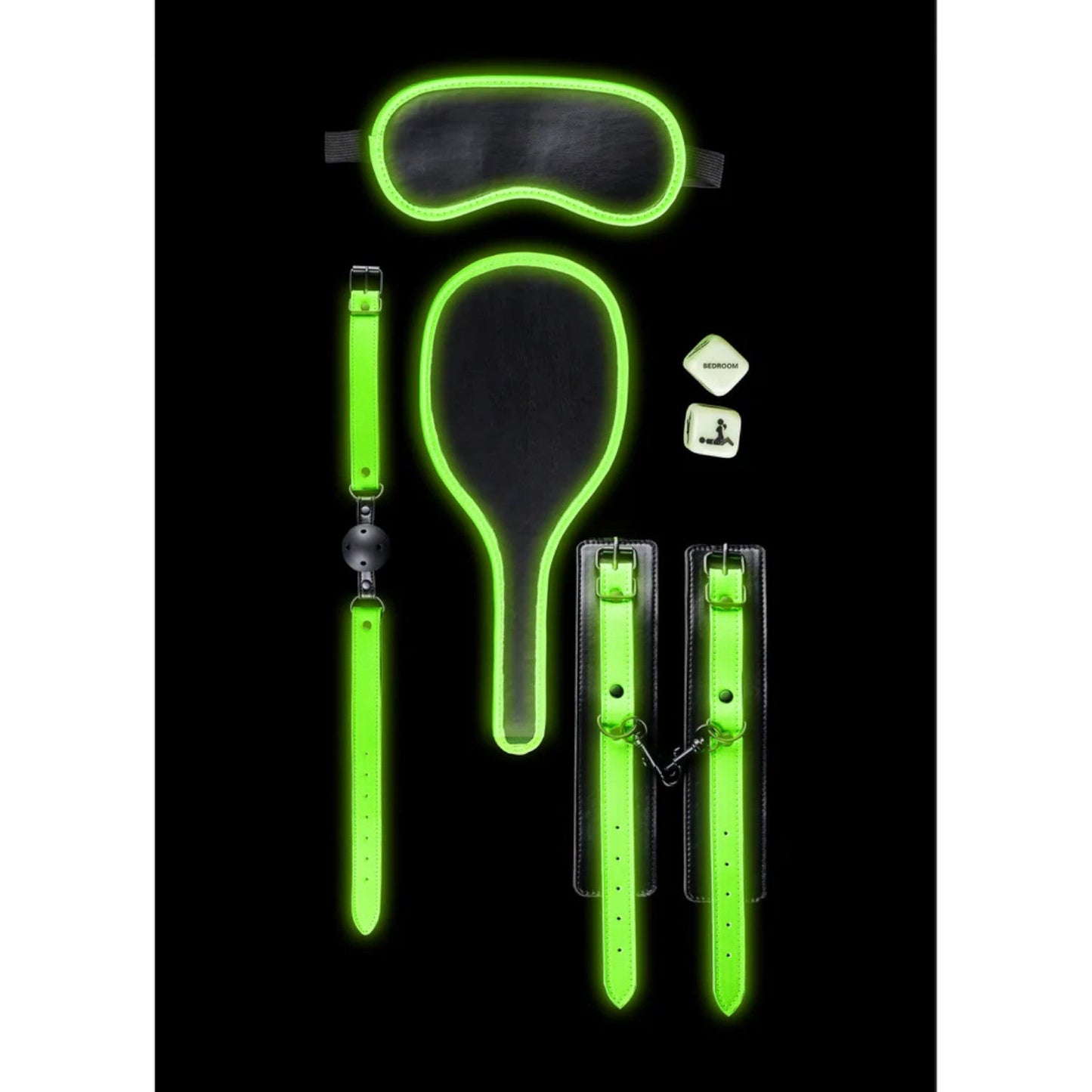 Shots Ouch! Glow in the Dark Bondage Kit #1