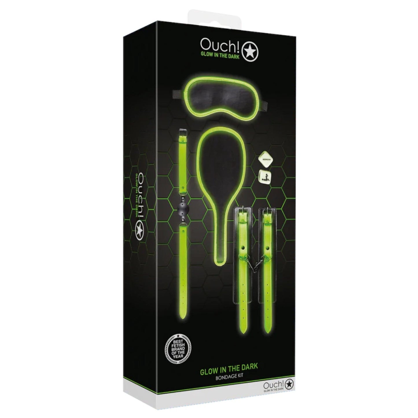 Shots Ouch! Glow in the Dark Bondage Kit #1