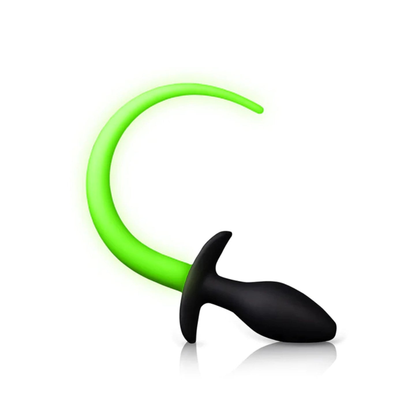 Shots Ouch! Glow in the Dark Silicone Puppy Tail Plug