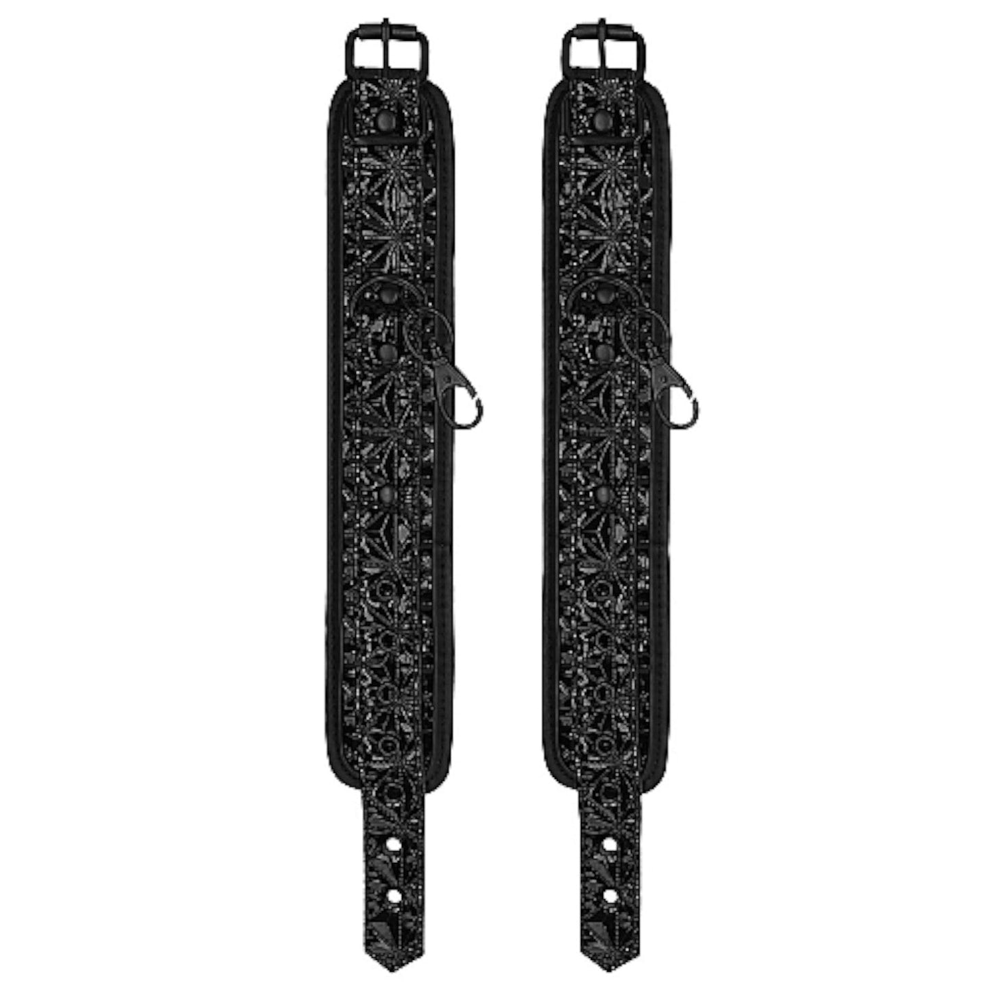 Shots Ouch! Luxury Adjustable Spreader Bar Black
