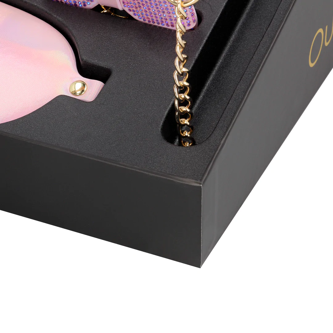 Shots Ouch! Paris Collection Gift Box - Pink 4-Piece Bondage Kit