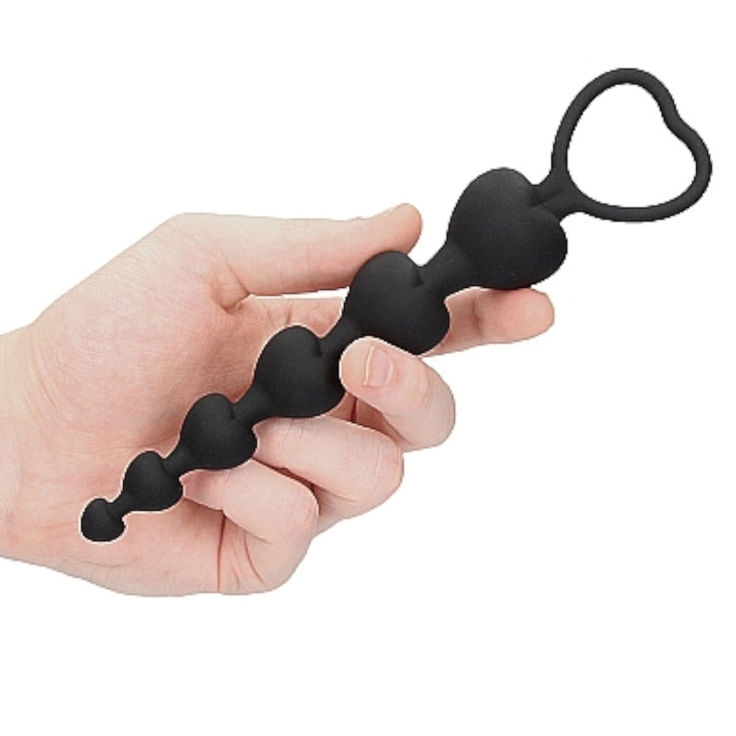 Shots Ouch! Silicone Anal Heart Beads