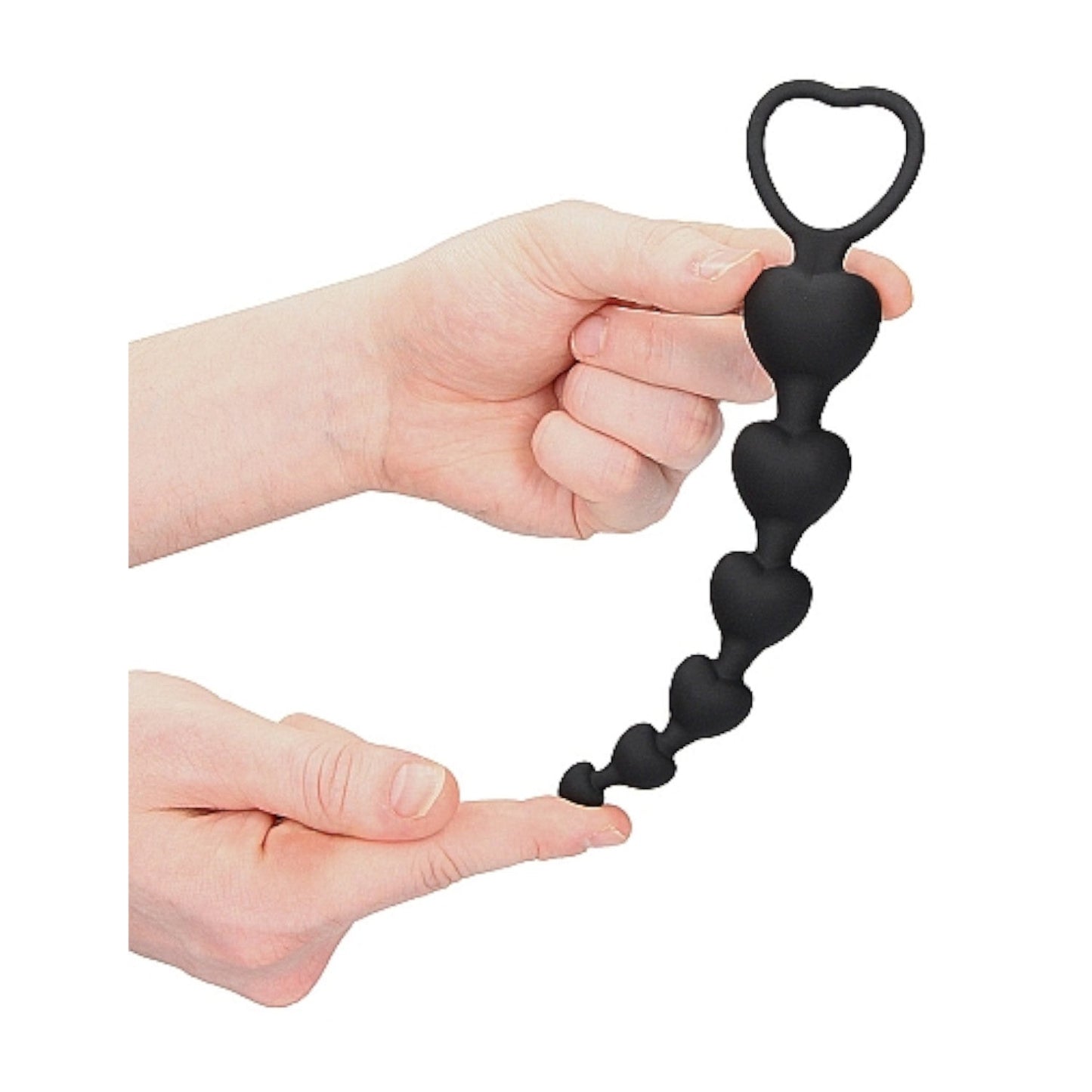 Shots Ouch! Silicone Anal Heart Beads