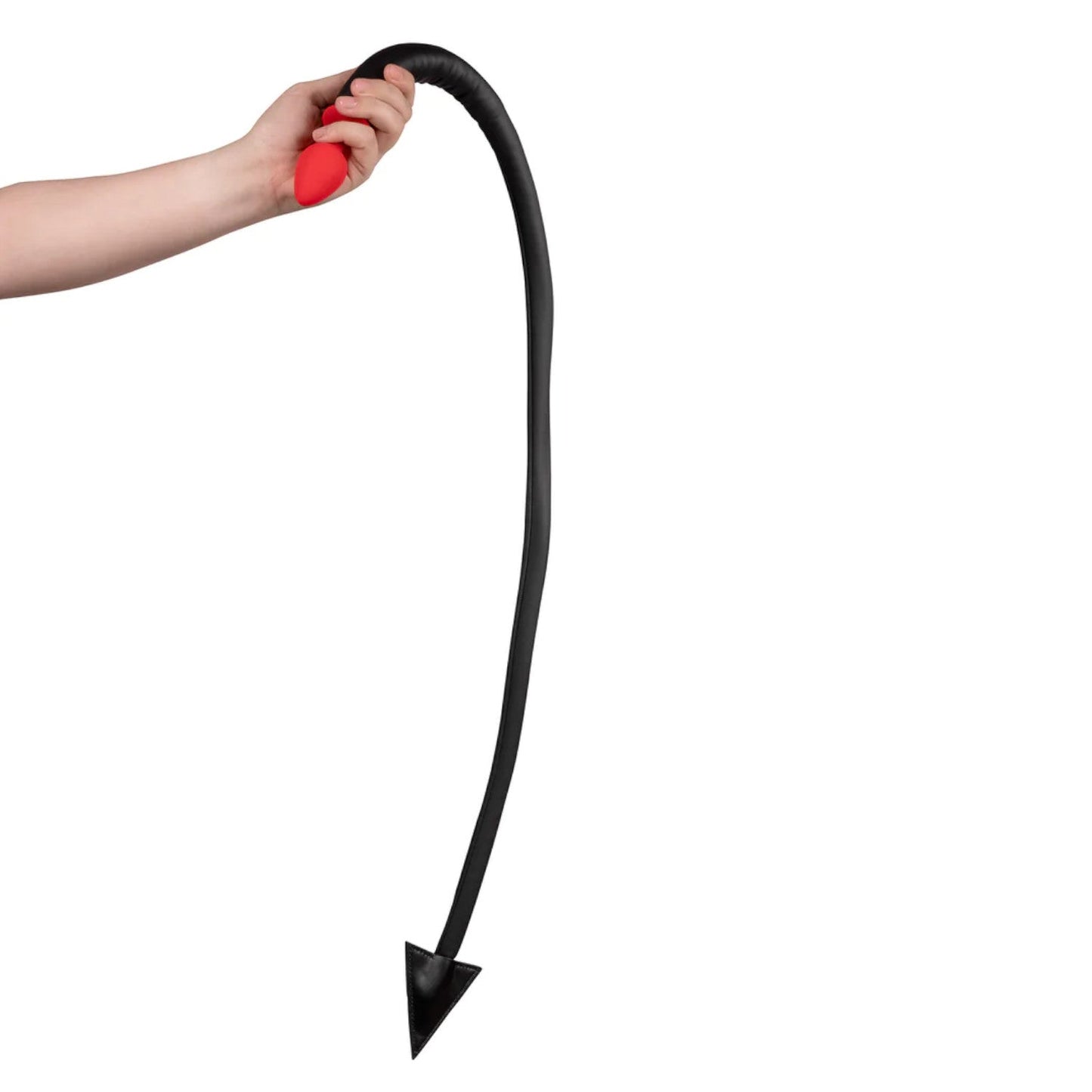 Shots Ouch! Silicone Anal Plug Devil's Tail Black/Red [Limited Time Offer]