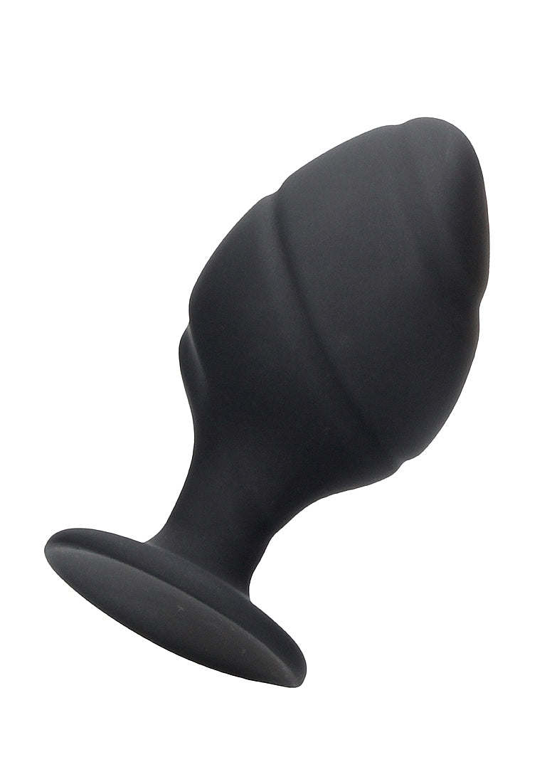 Shots Ouch! Swirled Butt Plug Set Black