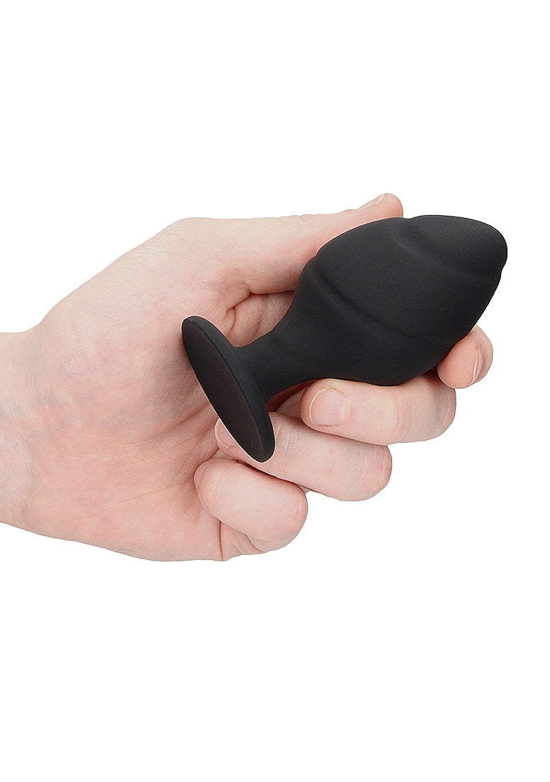 Shots Ouch! Swirled Butt Plug Set Black