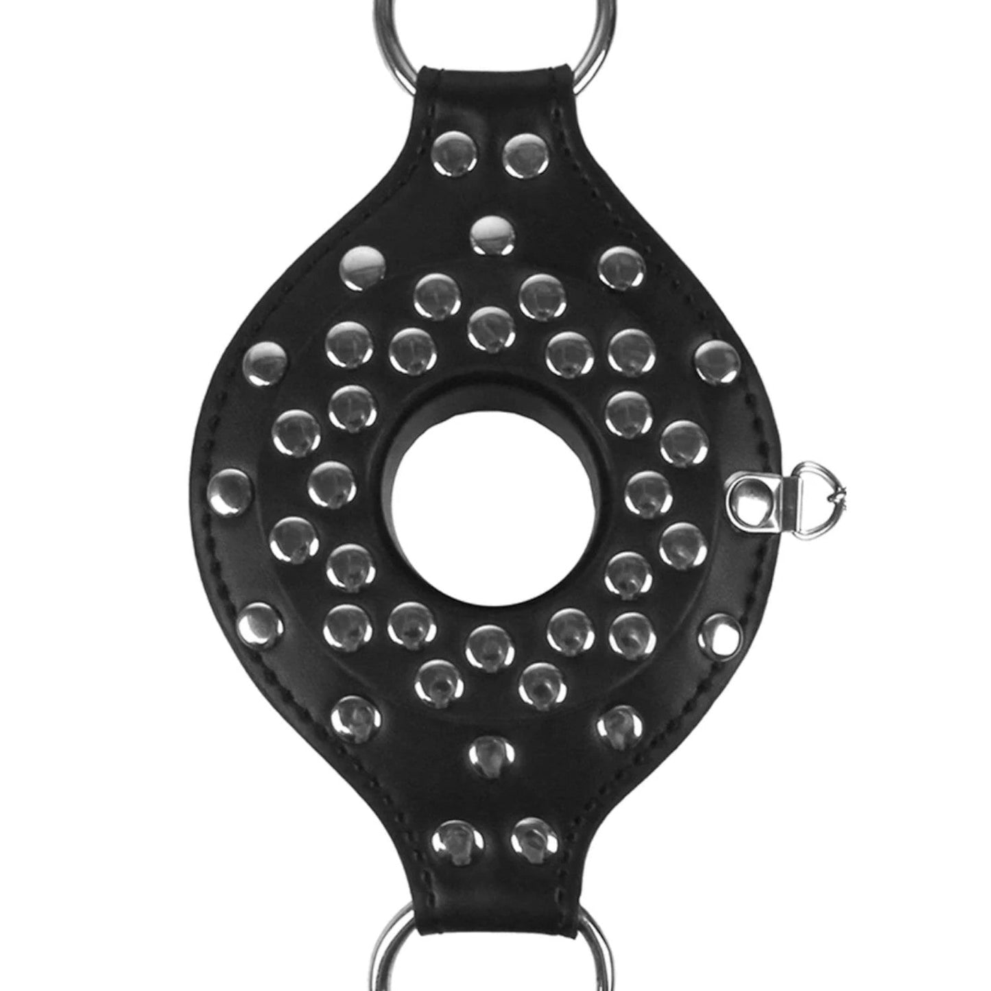 Shots Ouch! Xtreme Open Mouth Gag with Plug Stopper Black