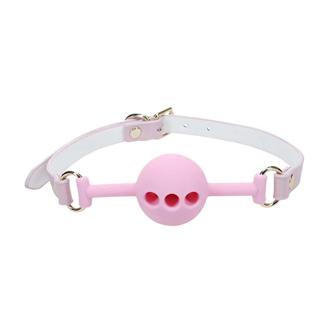 Shots Ouch! Paris Collection Silicone Ball Gag - Pink (One Size)
