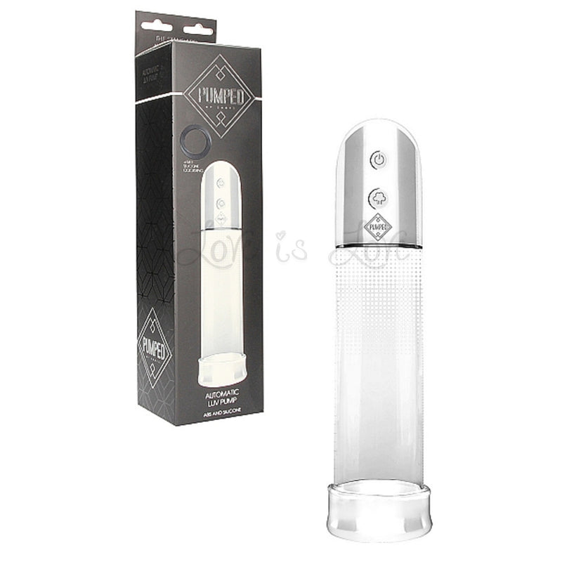 Shots Pumped Automatic Luv Penis Pump Transparent