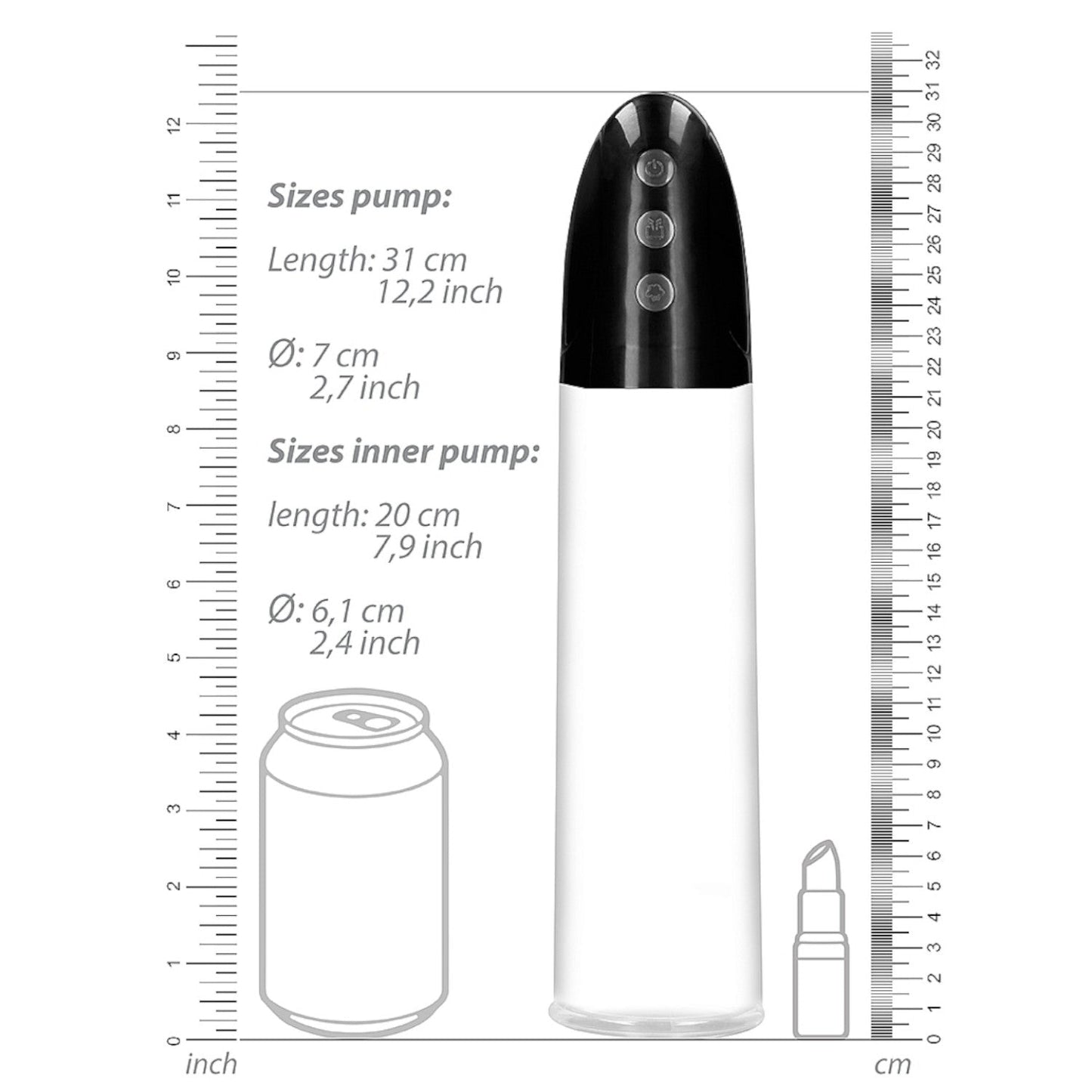 Shots Pumped! Rechargeable Automatic Cyber Pump with Sleeve