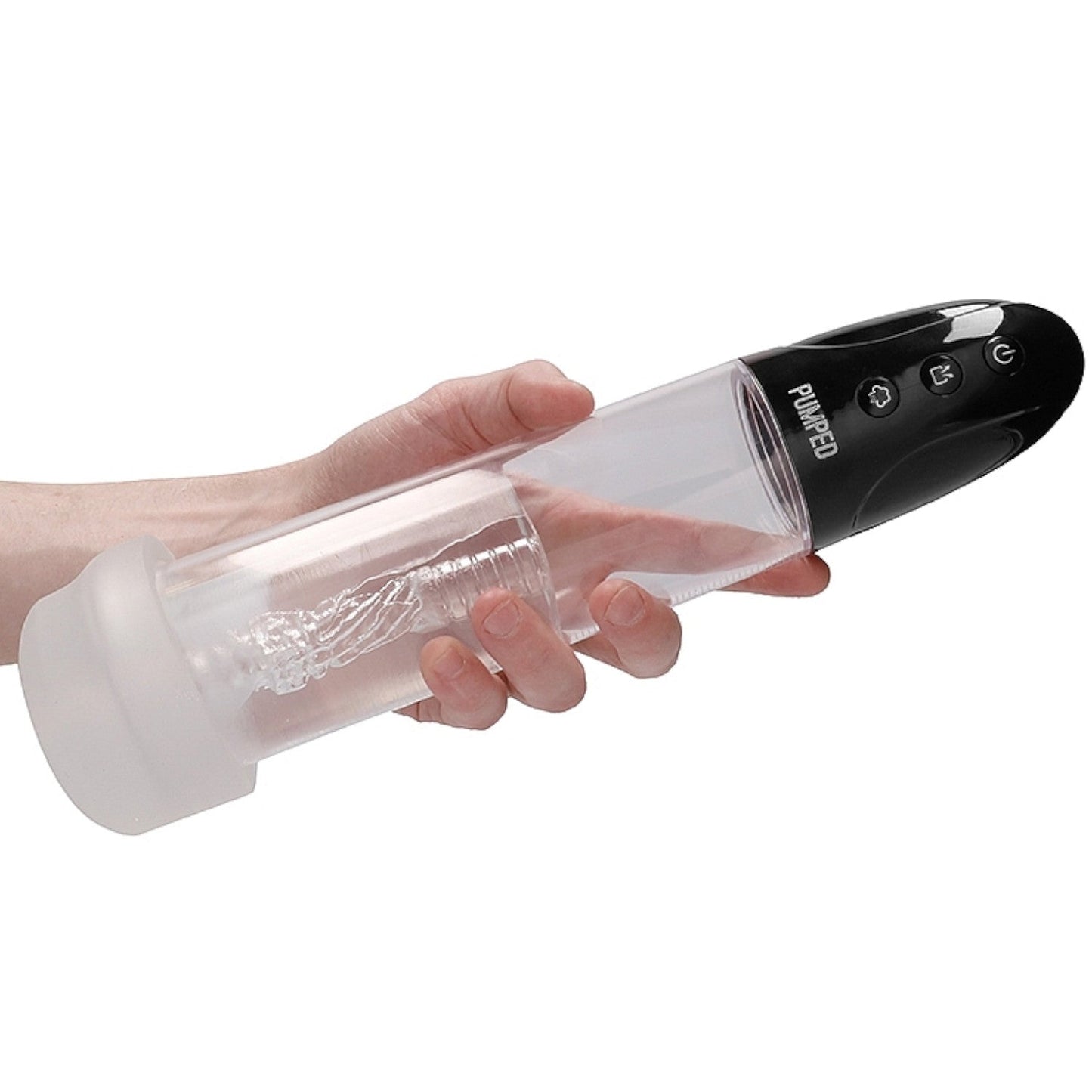 Shots Pumped! Rechargeable Automatic Cyber Pump with Sleeve