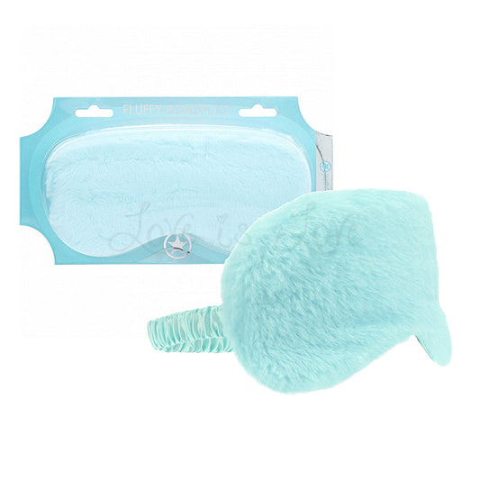 Shots Ouch! Fluffy Mask Blindfold - Powder Blue