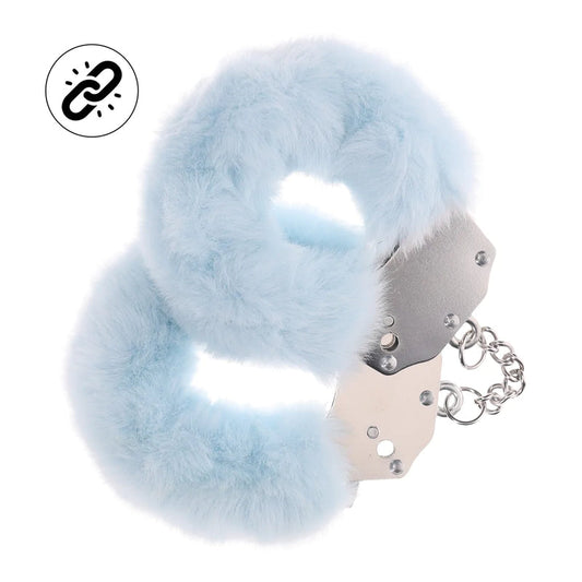 Shots Ouch! Heavy Duty Fluffy Handcuffs Black or Blue or Lavender or P