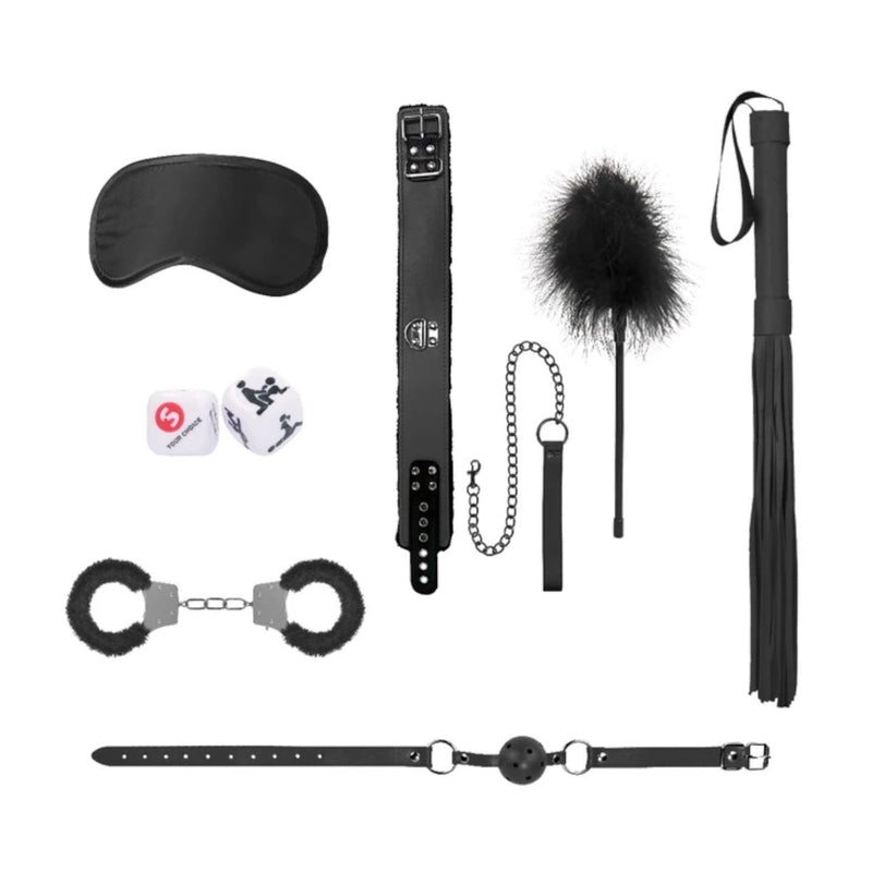 Shots Ouch! Introductory Bondage Kit #6 Black