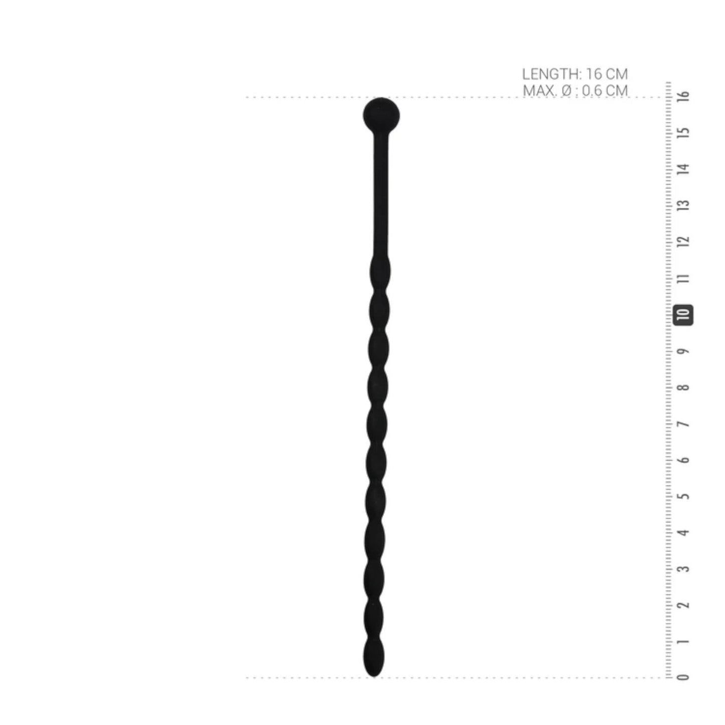 Sinner Gear Ribbed Silicone Dilator Black