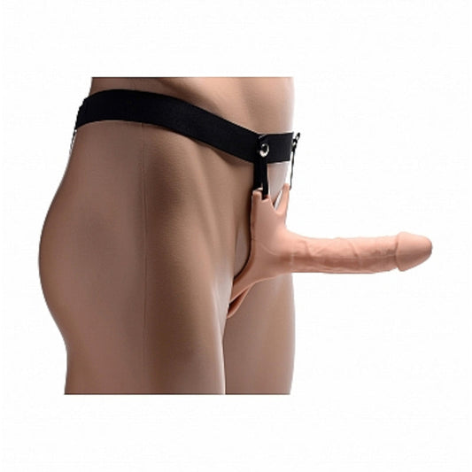 Size Matters Hollow Silicone Dildo Strap-On