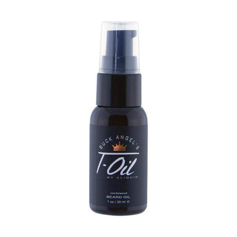 Sliquid Buck Angel T-Oil Sandalwood Beard Oil 1 OZ 33 ML (Popular Beard Oil)