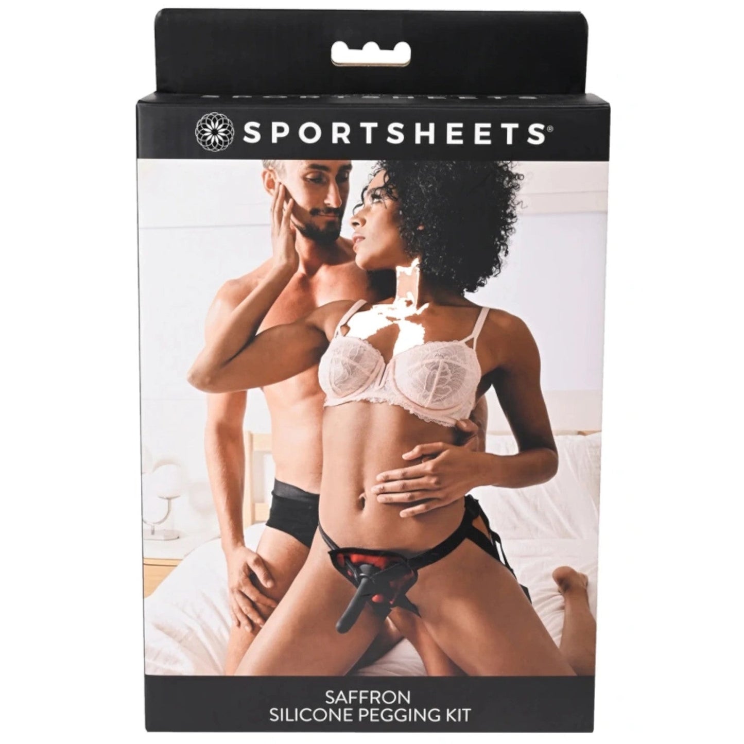 Sportsheets Saffron Silicone Pegging Kit with Adjustable Strap-On Harness & 5 Inch Dildo