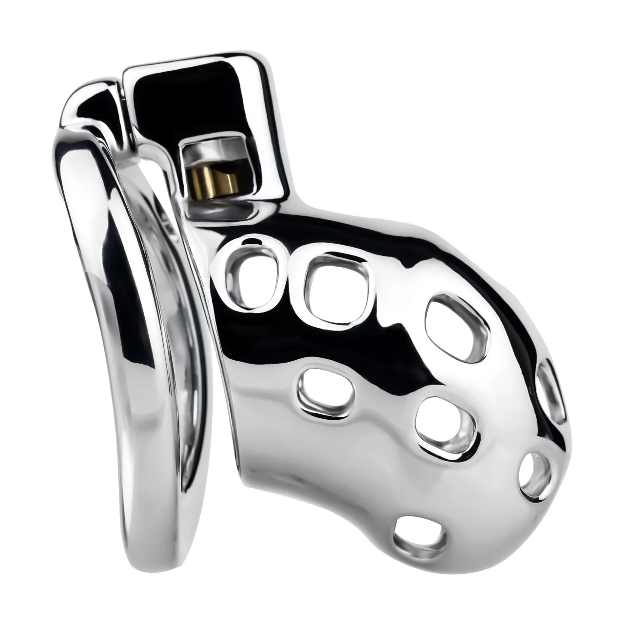 Aluminum Alloy Breathable Chastity Cage Small 45 mm #243S