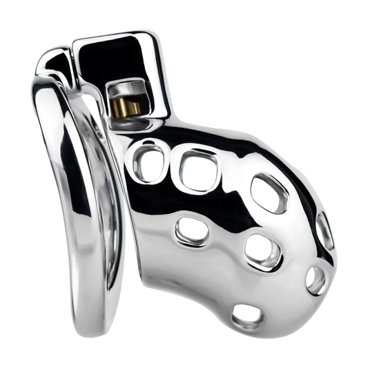 Aluminum Alloy Breathable Chastity Cage Small 45 mm #243S