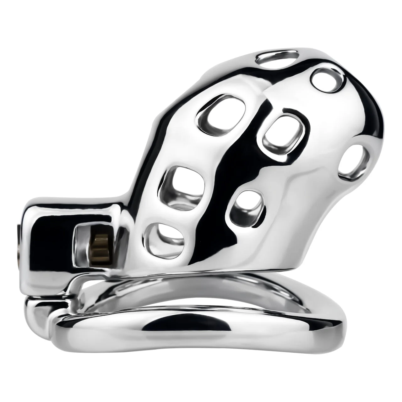 Aluminum Alloy Breathable Chastity Cage Small 45 mm #243S
