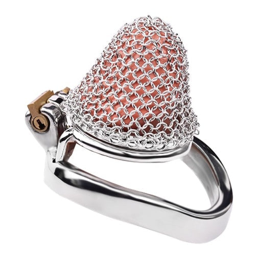 Stainless Steel Chainmail Chastity Cage 45mm #199C