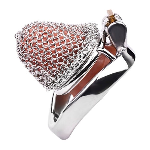 Stainless Steel Chainmail Chastity Cage 45mm #199C