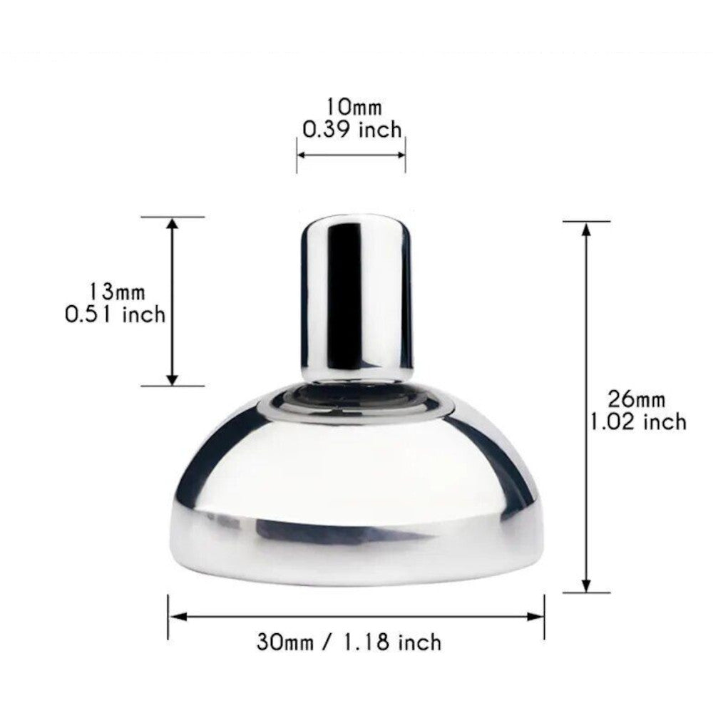 Stainless Steel Chastity Cage with Detachable Silicone Vagina Cum Pee Hole #411 (w/45mm Round Ring)