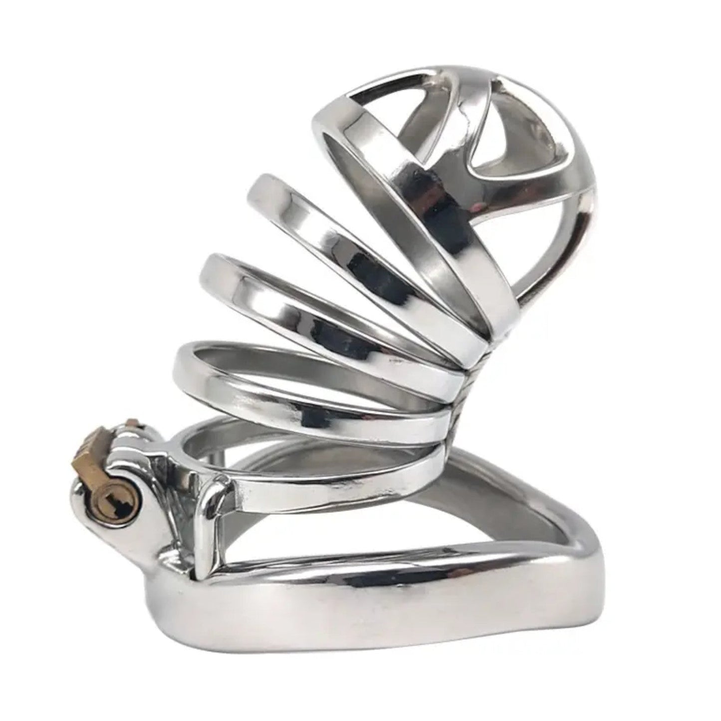 Stainless Steel Comfortable Chastity Cock Cage #12 with 45 mm Ring