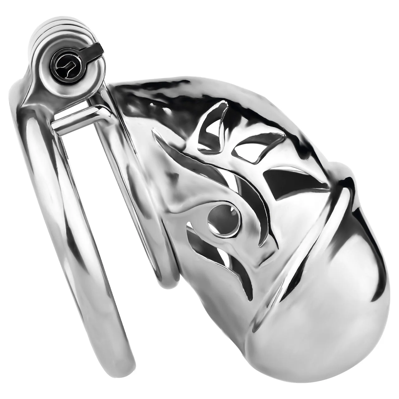 Stainless Steel Lock Him Up Birdcage Chastity Cage 45 mm #311A