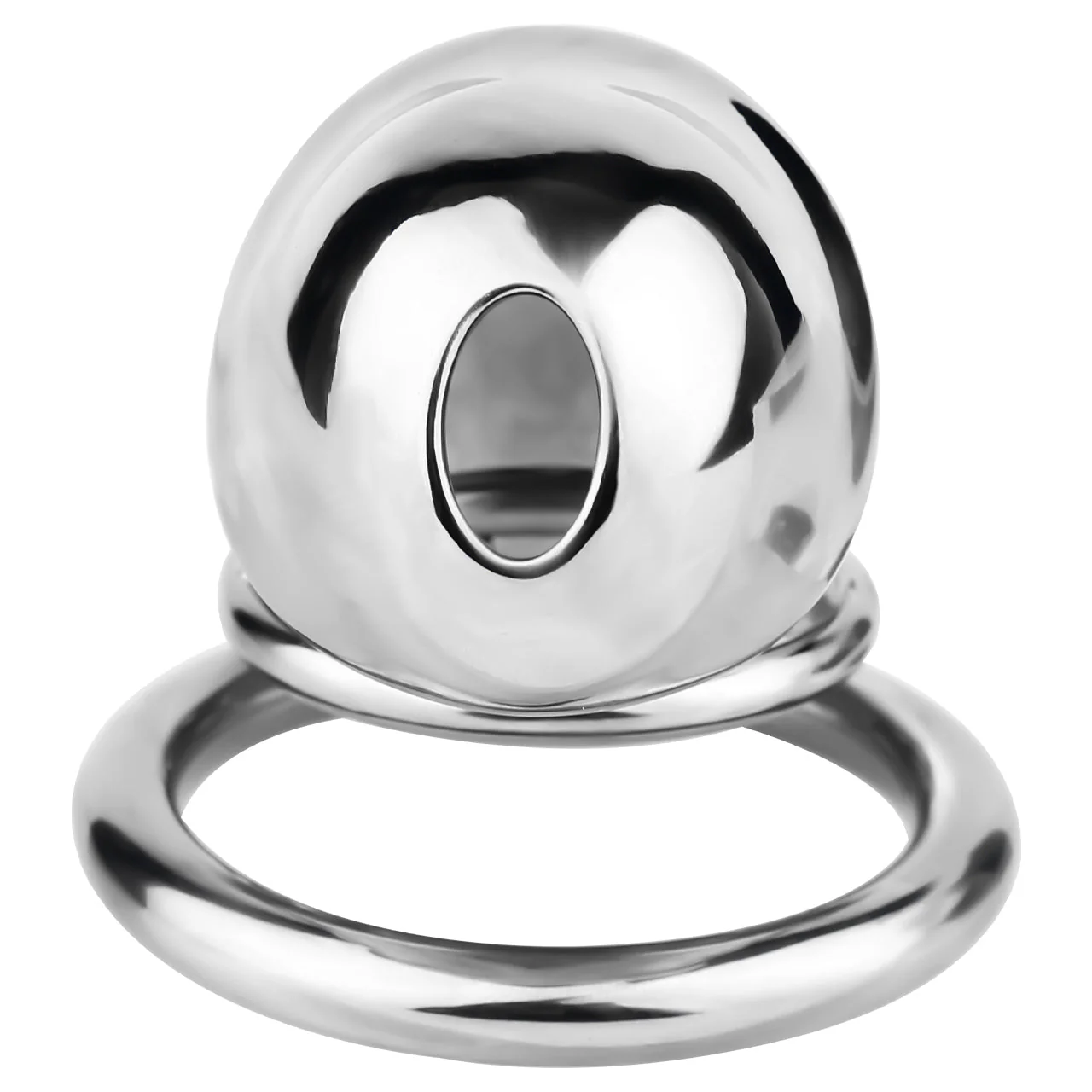 Stainless Steel Lock Him Up Birdcage Chastity Cage 45 mm #311A