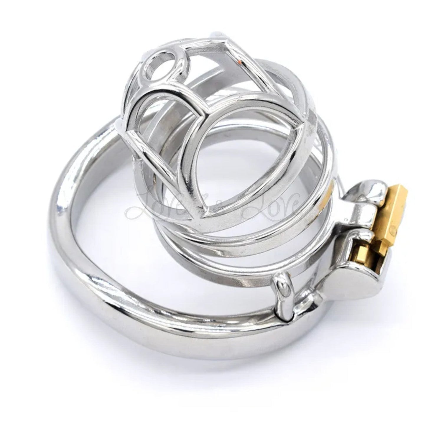 Stainless Steel?Sliver Knight?Chastity Cock Cage #08 with 45 mm Ring