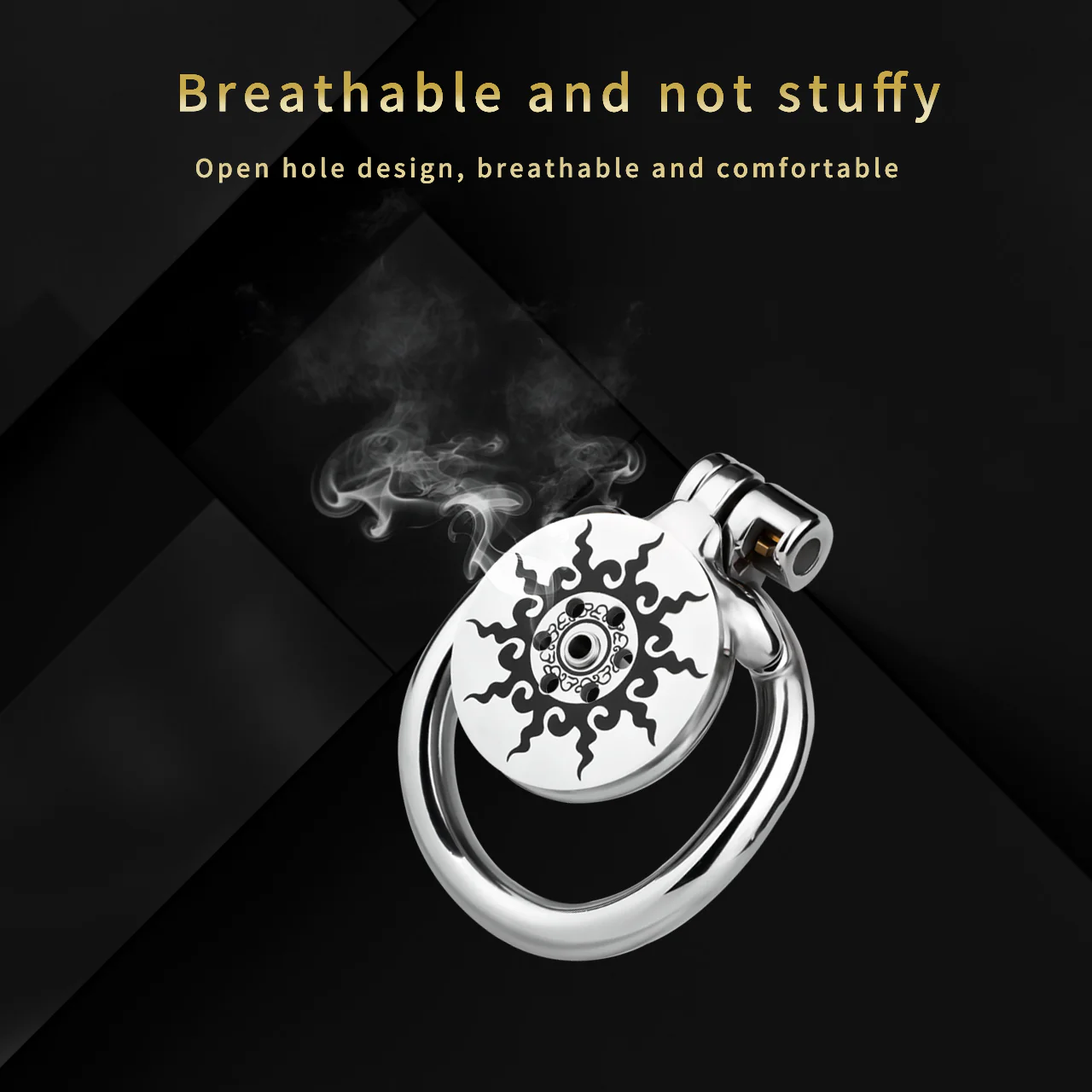 Stainless Steel SunForge Flat Chastity Cage 45 mm #309A