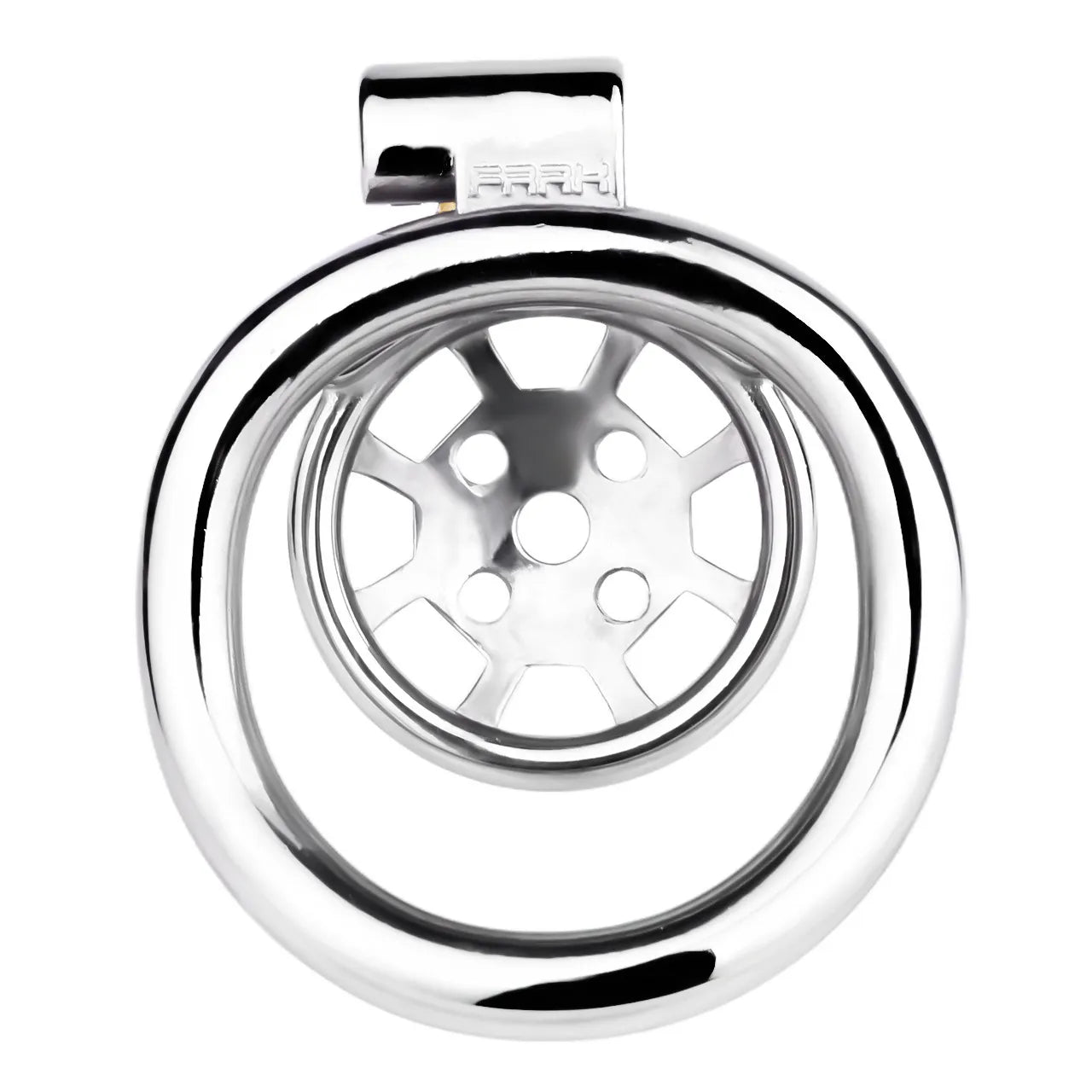 Stainless Steel Wheel Chastity Cage with Removeable Spikes 45 mm #3247