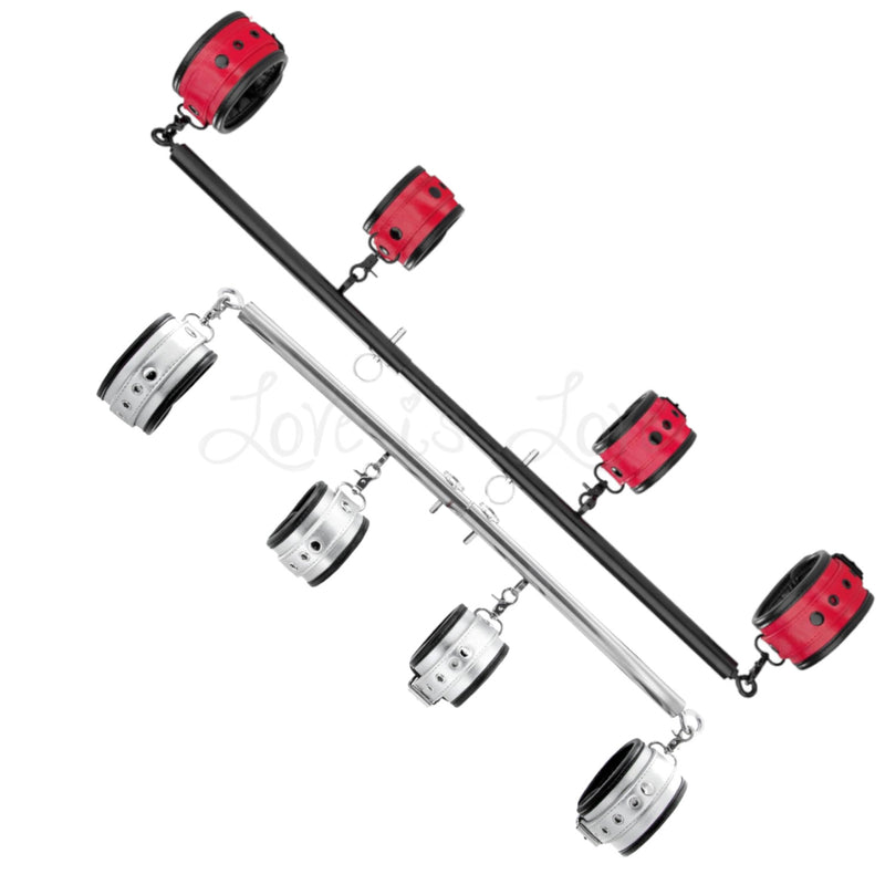 Stainless Steel Expandable Heavy Duty Spreader Bar With 4 PU Adjustabl