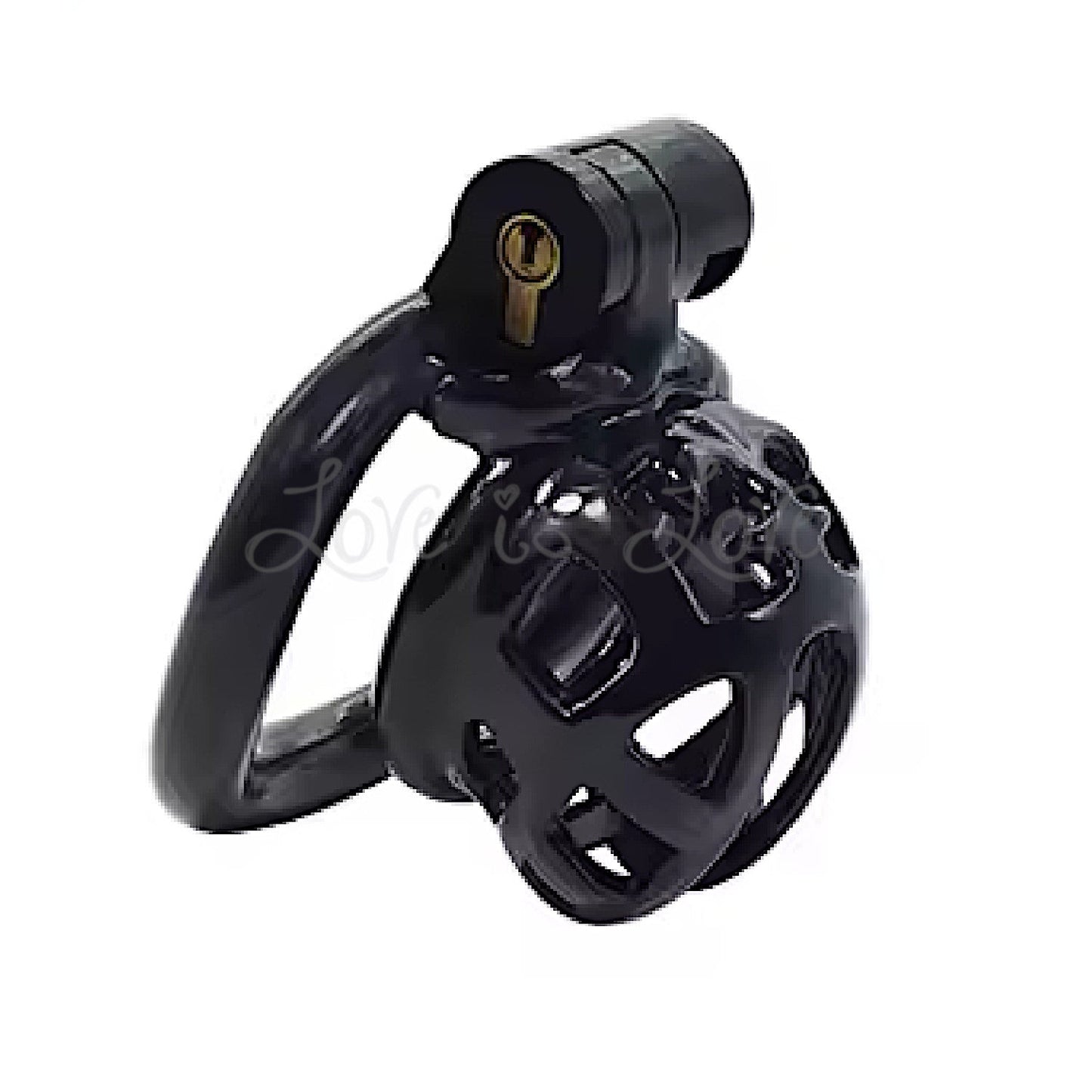 Standard Cobra Chastity Cage 4-Piece Ring Kit #96 Black